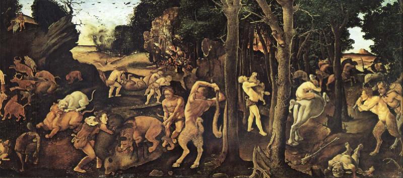 Piero di Cosimo A Hunting Scene china oil painting image